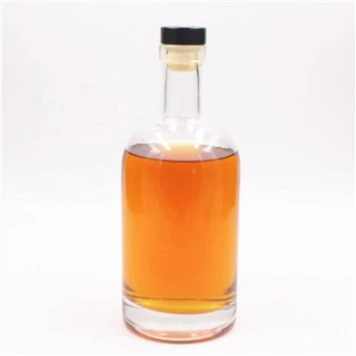 Tapa superior de corcho 750ml Spirits botella de vidrio para botella de whisky